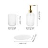 Unique Bargains Reusable Dot Bathroom Accessories Kit 1 Set - 2 of 4