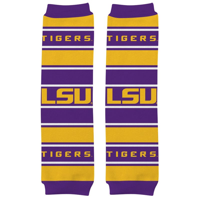 Baby Fanatic Officially Licensed Toddler & Baby Unisex Crawler Leg Warmers - NCAA LSU Tigers, 1 of 3
