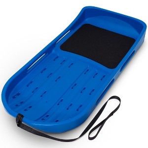 GoSports 2 Person Premium Snow Sled with Double Walled Construction, Pull Strap and Padded Seat - 1 of 4