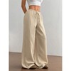 Coolmee Women's Wide Leg Palazzo Pants Casual Loose Lounge Pants Beach Trousers with Pockets - 2 of 4