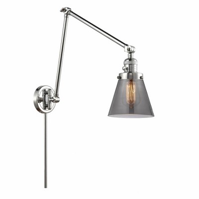 Cone - 1 Light Swing Arm Wall Sconce In Industrial Style-30 Inches Tall and 8 Inches Wide