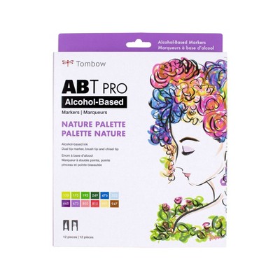 12ct ABT PRO Dual-Tip Alcohol Based Art Markers Nature Palette - Tombow