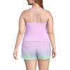 Lands' End Women's Tugless High Neck Strappy Back Tankini Swimsuit Top - 2 of 4