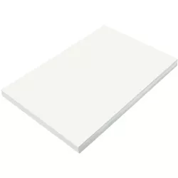 Prang Medium Weight Construction Paper, 12 x 18 Inches, White, pk of 100