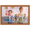 PosterPalooza | Slim Profile Brown Picture Frame - UV Acrylic, Backing Board, Hanging Hardware Included - 2 of 4