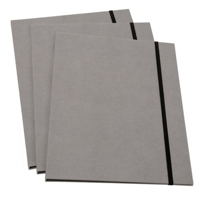 Paul 3pk Letter Size Classification Folders Gray - Bigso Box of Sweden