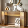Hommoo Console Table with LED Lights Brown - 2 of 4