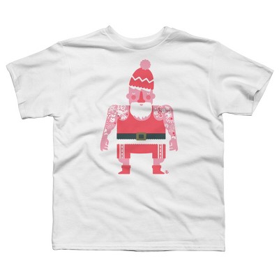 Boy's Design By Humans Tattoo Santa By kevingarrison T-Shirt