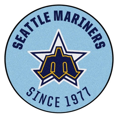 MLB Seattle Mariners 27"x27" 1981 Retro Collection Roundel Rug