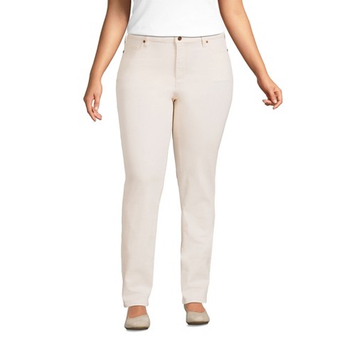 Women's High-Rise Straight Jeans - Universal Thread™ Cream 12