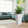 Wooakway Outdoor/Indoor/Decor/Garden Large Tall Metal Planter Pots Planter Boxes Cachepots Nursery Pots - 3 of 4