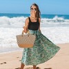 Women's Tropical Leaf Print Maxi Dress -Cupshe - 3 of 4