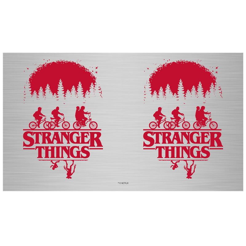 Stranger Things Black and Red Main Poster Stainless Steel Water Bottle, 2 of 3