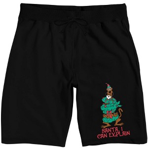 Scooby Doo I Can Explain Men's Black Sleep Pajama Shorts - 1 of 4