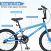 CAVINAS 20 Inch Single Speed Bicycle for Boys Girls Age 7+ Years,Freestyle Kids Bike with Aluminum Rims and Carton Steel Frame,Blue - 4 of 4