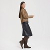 Women's Zip-Front Faux Leather Jacket - Universal Thread™ - 4 of 4