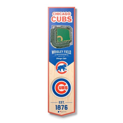 Chicago Cubs World Series Champion Vertical Banner