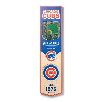 8" x 32" MLB Chicago Cubs 3D Stadium Banner