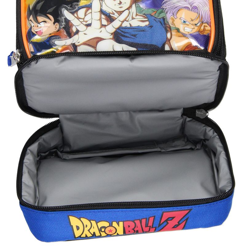Dragon Ball Z Lunch Box Dual Compartment Insulated Lunch Bag Tote Black, 5 of 6