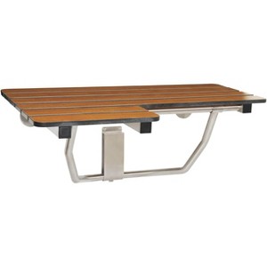 Seachrome Padded Cushion Wall Mount Folding Right-Handed Transfer Bench Shower Seat, ADA Compliant - 1 of 1
