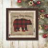 Courtside Market Buffalo Check Beary Merry 8x8 Framed Art Board - 2 of 2