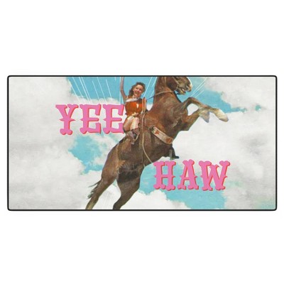 MsGonzalez YEE HAW I Desk Mat - Deny Designs