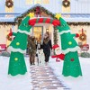 Costway 11FT Inflatable Christmas Tree Arch Party Decoration with Santa Claus LED Lights - 3 of 4