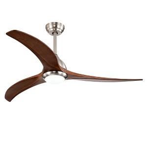 Bella Depot Farmhouse Wood Ceiling Fan with Light and Remote - 1 of 4