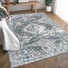 Machine Washable Rug Ultra Soft Area Rug Non Slip Vintage Rug Foldable Stain Resistant Rugs for Living Room Bedroom - 3 of 4