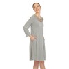 Women's Criss Cross Neckline Swing Dress - 2 of 4