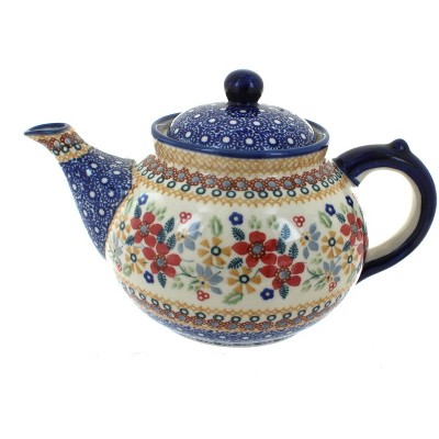 Blue Rose Polish Pottery C017 Manufaktura Teapot