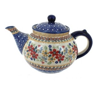 Blue Rose Polish Pottery C017 Manufaktura Teapot - 1 of 2