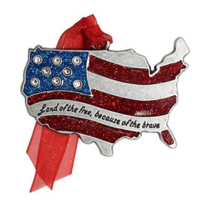 Gloria Duchin United States Map Tree Ornament - 1 of 2