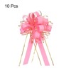 Unique Bargains Christmas Wedding Gift Wrapping Large Pull Bow 10 Pcs - 3 of 4