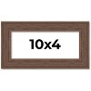 PosterPalooza | 10x4 Wide Barnwood Picture Frame, UV Acrylic, 6 Finishes - Grey, Brown, White, and Black - 2 of 4