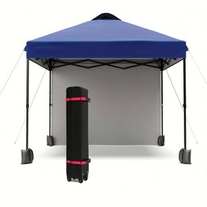 Garvee 10'x10' Outdoor Canopy Tent with Sidewall, Pop up Canopy with Vented Roof, Portable Instant Camping Beach Canopy Tents - 1 of 4