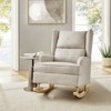 Adrian Modern Rocking Chair with Solid Wooden legs|HULALA HOME-LINEN - 2 of 4