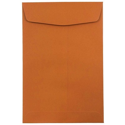 JAM Paper 6 x 9 Open End Catalog Envelopes Dark Orange 31287521I