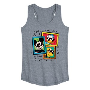 Women's - Disney - Mickey Friends Sunglasses Graphic Racerback Tank - 1 of 4