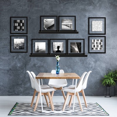 9pc 8"x8" Float Set Black - Made By Design™