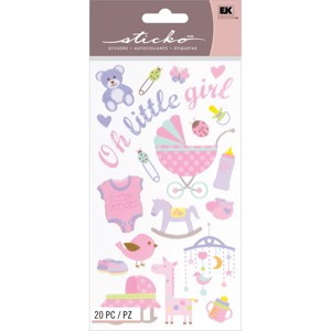 Sticko Stickers - Oh Little Girl, 20pcs - 1 of 2