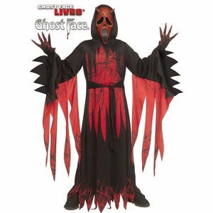 Fun World Kids' Ghost Face Aged Devil Face Halloween Costume Robe - 1 of 1