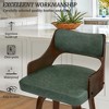 Arceso 26" Swivel Counter Height Bar Stools,Mid-Century Wooden Barstools with Backs for Kitchen Restaurant - 4 of 4