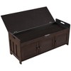 YOOCOZZ MDF Storage Shoe Bench with 3 Shutter-shaped Doors,Removable Cushion and Hidden Storage Space - 4 of 4