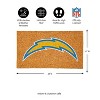 EvergreenNFLLos Angeles Chargers Logo Natural Coir 28 x 16 Inches Indoor Outdoor Doormat - 3 of 4