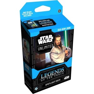 Fantasy Flight Games Star Wars: Unlimited TCG Legends of The Force Qui-Gon Jinn Spotlight Deck - Ready-to-Play 50-Card Deck with Exclusive Cards - 1 of 4