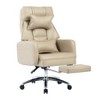 Swivel Ergonomic Office Chair,Tall Height Office Chair With Lumbar Support,Footrest,155° Reclining Computer Chair,Comfy Boss Chair-Tanpinhause - 3 of 4