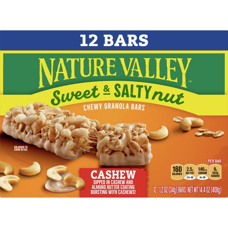 Nature Valley Sweet and Salty Cashew Value pack - 12ct, 3 of 12