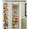 MOEPISY 8-Tier Adjustable Over the Door Pantry Organizer with 2 Sets Hooks Fits Most Doors, Black - 3 of 4