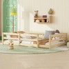 CAVINAS Kids Toddler Bed with Fence,Twin/Full Size Floor Bed,No Box Spring Needed,Montessori Bed for Bedroom - 4 of 4